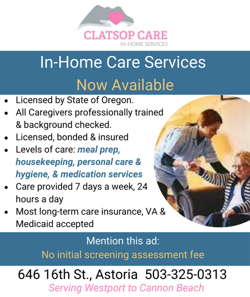 Clatsop Care provides In-Home Services