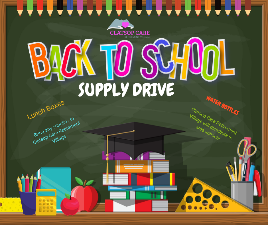 Clatsop Care Retirement Village holds school supply drive